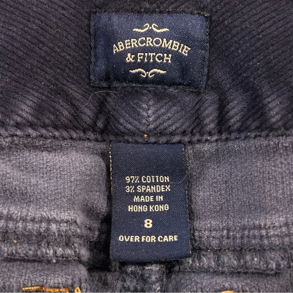 Y2K Abercrombie & Fitch Corduroy Pants Mid Rise Flare Indie Elena Gilbert Size 8 - Picture 6 of 9